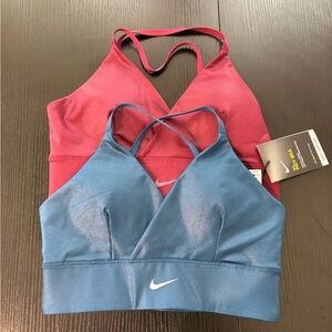 Nike Sports Bras Set - Blue and Red